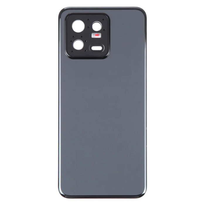 For Xiaomi 13 Back Battery Housing Cover with Camera Ring Lens Cover Spare Part - Black - 2