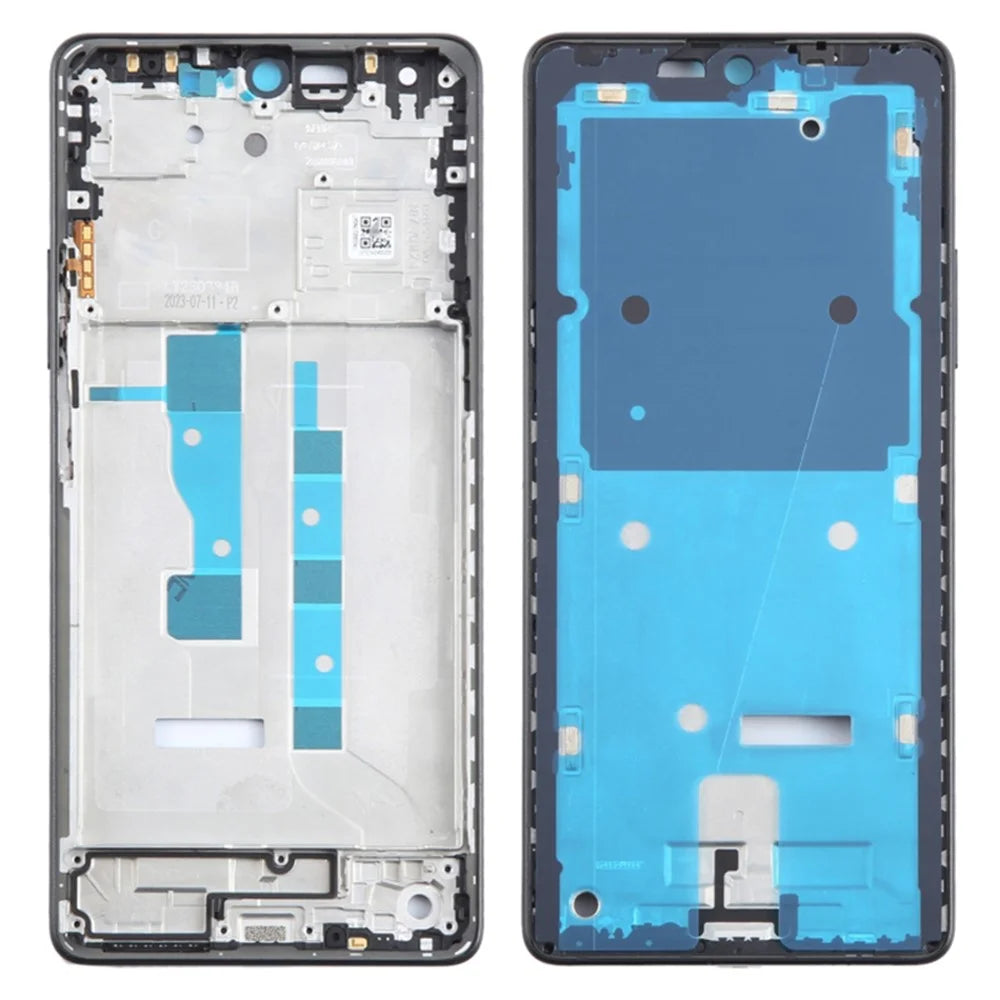 For Xiaomi Redmi Note 13 5G Middle Plate Frame Repair Part (A-Side) (Without Logo) - Black - 1