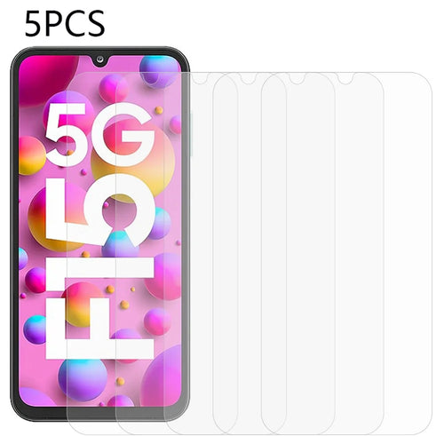 5PCS For Samsung Galaxy F15 5G Tempered Glass Anti-explosion HD Clear Screen Protector - 1
