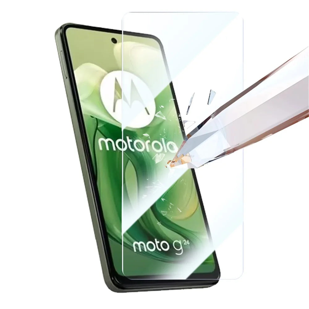 RURIHAI 10Pcs For Motorola Moto E14 4G / G04 4G / G04s 4G / G24 4G Screen Protector 9H Hardness HD Clear Film - 3