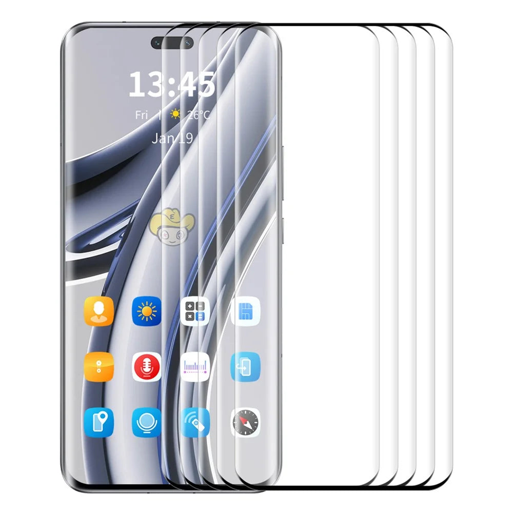 ENKAY HAT PRINCE 5PCS for Huawei nova 12 Pro 5G / 12 Ultra 5G Full Screen Protector 3D Curved Tempered Glass Support Fingerprint Unlock - 1