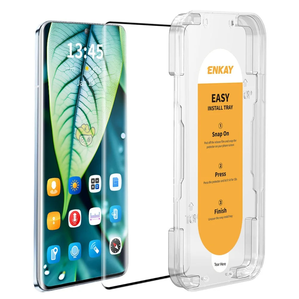 ENKAY HAT PRINCE For Huawei P60 / P60 Pro / P60 Art Full Screen Protector Side Glue HD Clear Support Fingerprint Unlock - 1
