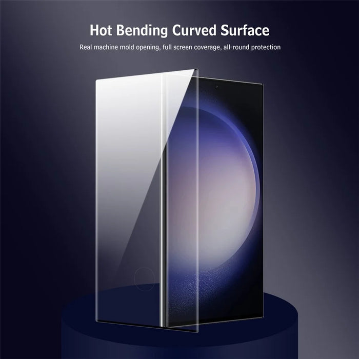ENKAY HAT PRINCE For Samsung Galaxy S23 Ultra Tempered Glass Screen Protector Support Fingerprint Unlock - 4