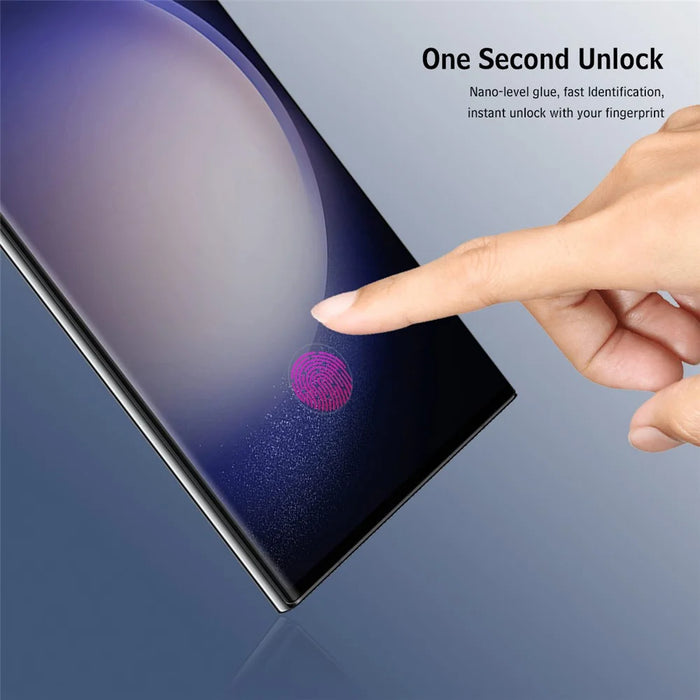 ENKAY HAT PRINCE For Samsung Galaxy S23 Ultra Tempered Glass Screen Protector Support Fingerprint Unlock - 6