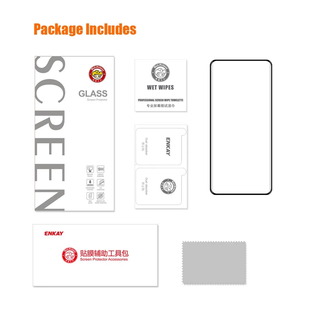 ENKAY HAT PRINCE For OnePlus Ace 2 5G / Ace 2 Pro 5G HD Clear Screen Protector 3D Curved Film Support Fingerprint Unlock - 7