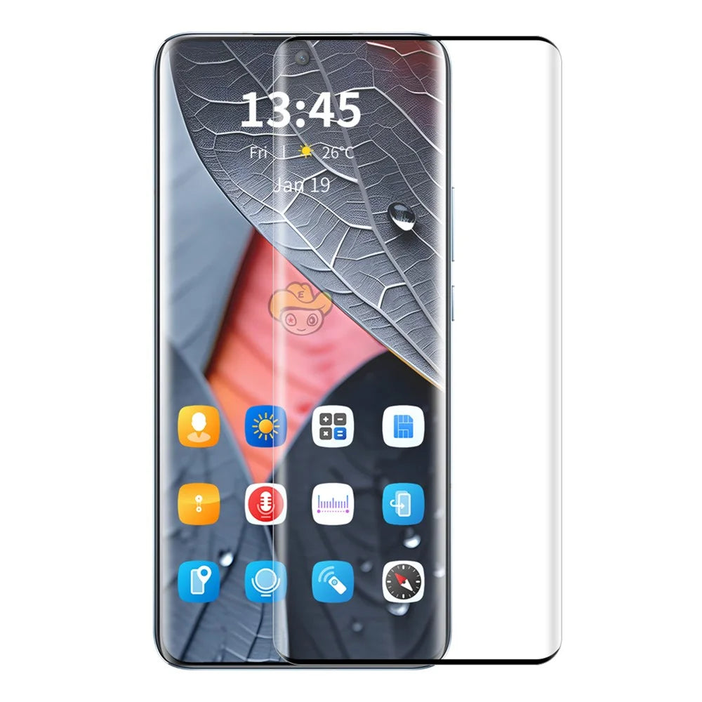 ENKAY HAT PRINCE For Oppo Find X6 Pro Clear Screen Protector 3D Curved Tempered Glass Film Support Fingerprint Unlock - 1