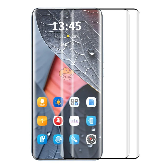 ENKAY HAT PRINCE 2PCS for Oppo Find X6 Pro Clear Screen Protector 3D Curved Side Glue Tempered Glass Support Fingerprint Unlock - 1