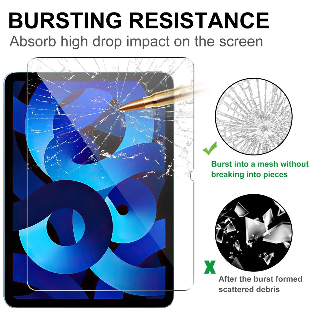 For iPad Air 13 (2026) / (2025) / (2024) Tempered Glass Screen Protector 2.5D Straight Edge Full Screen Film Full Glue - 3
