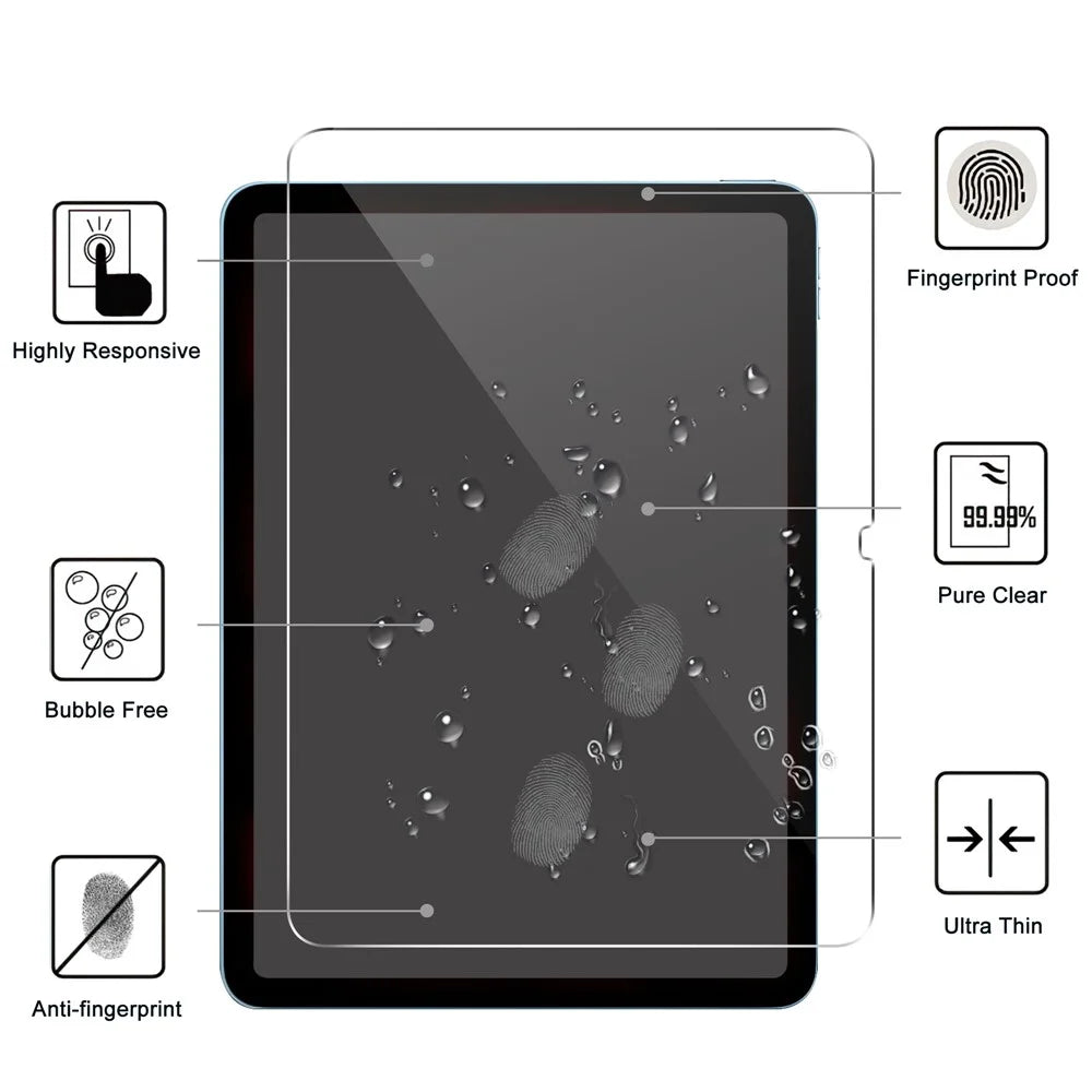 For iPad Air 13 (2026) / (2025) / (2024) Screen Film Arc Edge Tempered Glass Tablet Screen Protector - 2