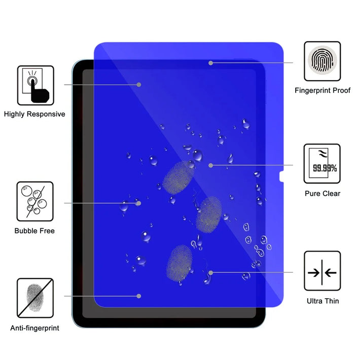 For iPad Air 11 (2026) / (2025) / (2024) Screen Protector Blue Light Blocking Tempered Glass Film - 4
