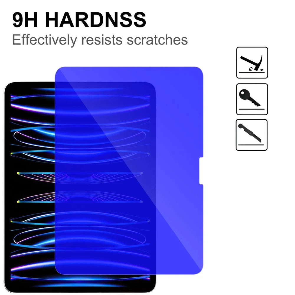 For iPad Pro 11 (2025) / 11 (2024) Tempered Glass Screen Protector Blue Light Blocking Screen Film - 4