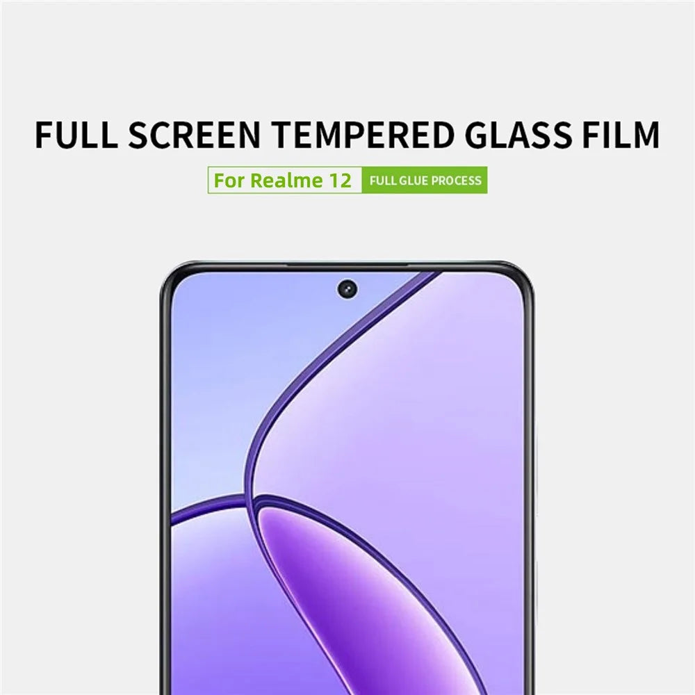 PINWUYO JK Series-2 for Realme 12 5G HD Clear Screen Protector Anti-Scratch Tempered Glass Film - 4
