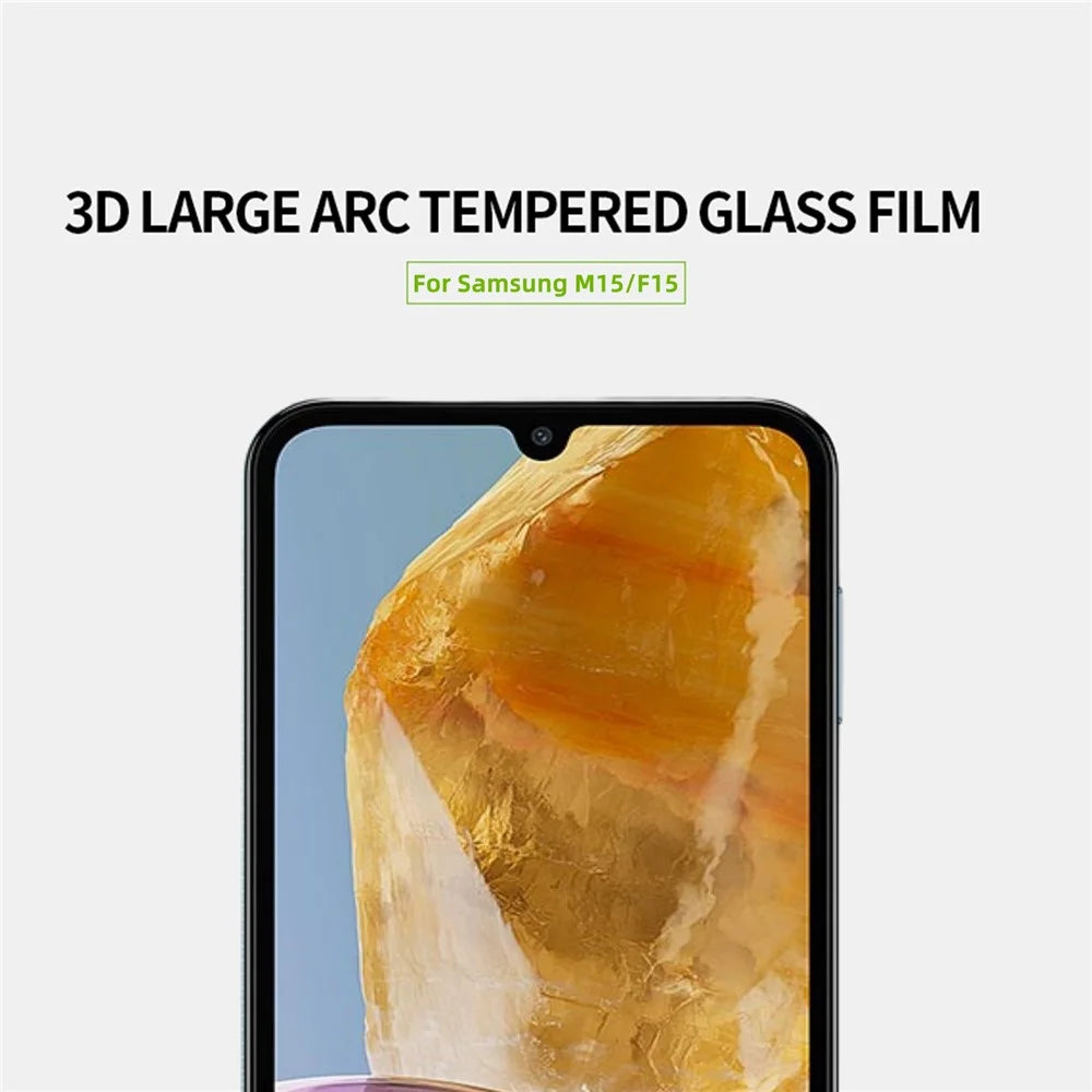 MOFI JK 3D Tempered Glass Film-1 for Samsung Galaxy M15 5G / F15 5G Curved Screen Protector - 4