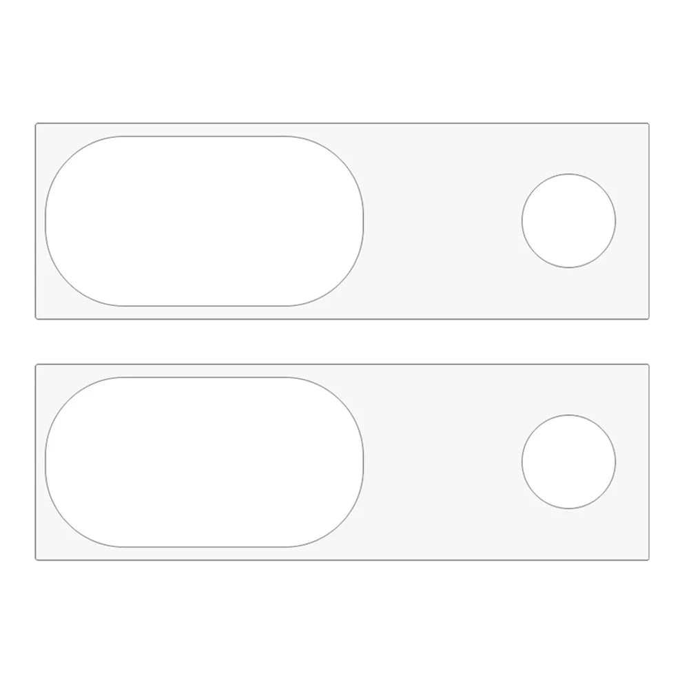 2PCS For Google Pixel 8a 2.5D Camera Lens Film Ultra Clear Tempered Glass Rear Lens Protector - 2