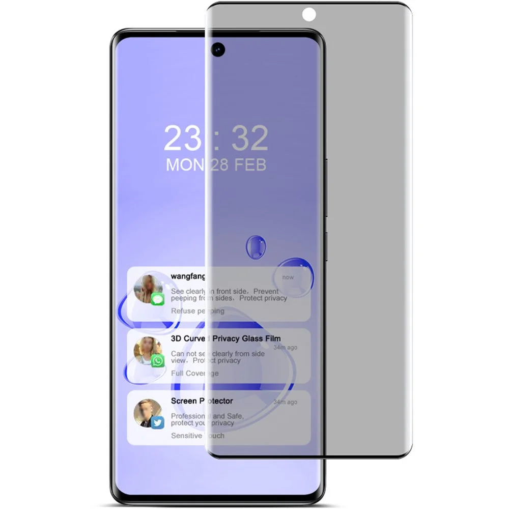 IMAK For vivo V30 5G / V30 Pro 5G Anti-peep Film 3D Curved Tempered Glass Screen Protector - 1