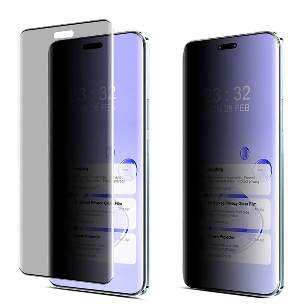 IMAK For Honor Magic6 Pro 5G / Magic6 Ultimate 5G Anti-Spy Screen Film 3D Curved Tempered Glass Full Screen Protector - 4
