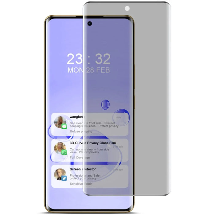 IMAK For Realme 12 Pro 5G / 12 Pro+ 5G Privacy Screen Protector 3D Curved Edge Anti-scratch Film - 1