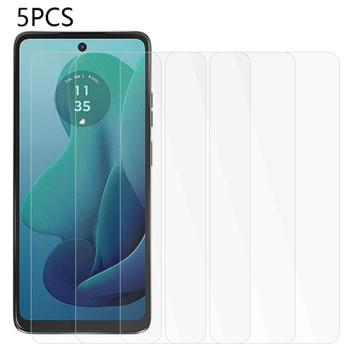 5PCS For Motorola Moto G 5G (2024) Screen Protector 2.5D 0.3mm Ultra Clear Tempered Glass Film - 1