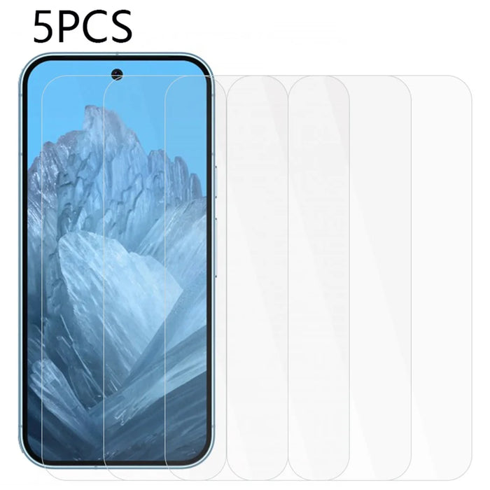 5PCS For Google Pixel 9 / Pixel 9 Pro Screen Protector Tempered Glass 9H Hardness Film 0.3mm 2.5D - 1