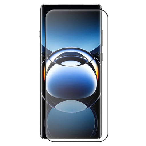 RURIHAI For Oppo Find X7 Ultra Glass Phone Screen Protector Electroplated Tempered Film 3D Curved Side Glue Film - 1