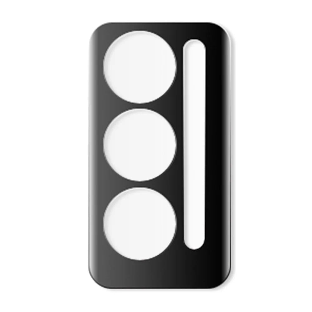 RURIHAI For Honor Magic V2 5G Camera Lens Protector 0.26mm 3D Curved Lens Film Silk-Printed Thermal Bent, Black - 2
