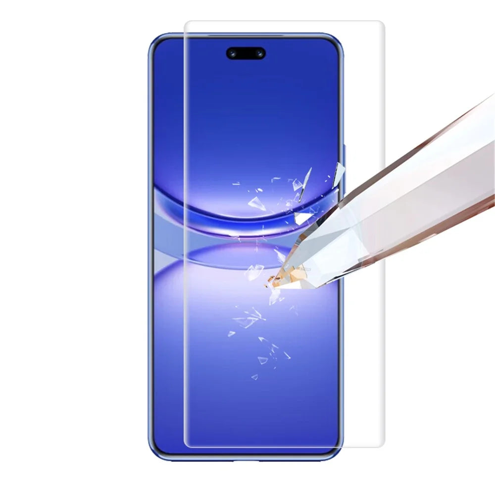 RURIHAI For Huawei nova 12 Pro 5G / nova 12 Ultra 5G Screen Protector UV Glue CSG Glass Film Support Fingerprint Unlock - 3