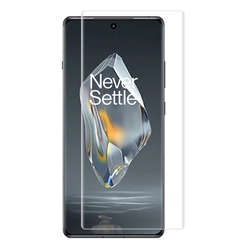 RURIHAI For OnePlus Ace 3 5G / 12R 5G Full Screen Protector CSG Glass UV Liquid Film Support Fingerprint Unlock - 1