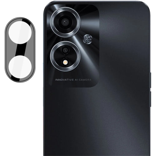 IMAK For Oppo A59 5G  Camera Lens Film Integrated Rear Lens Protector+Acrylic Lens Cap (Black Version) - 1