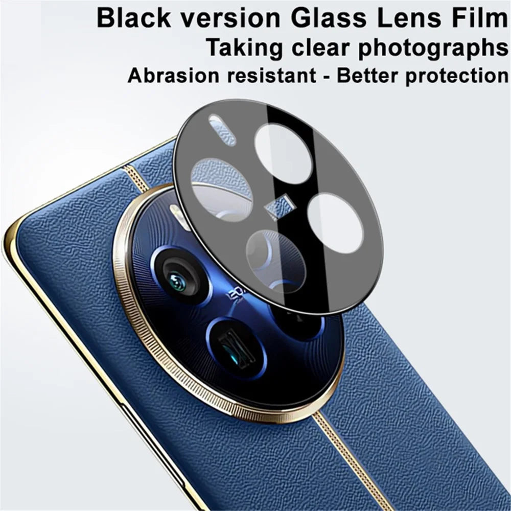 IMAK For Realme 12 Pro 5G / 12 Pro+ 5G Tempered Glass Lens Film Ultra Clear Camera Lens Protector (Black Version) - 3
