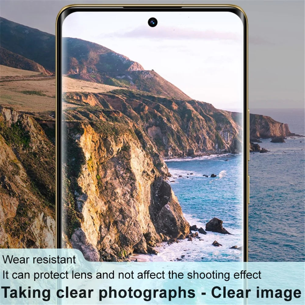 IMAK For Realme 12 Pro 5G / 12 Pro+ 5G Tempered Glass Lens Film Ultra Clear Camera Lens Protector (Black Version) - 5