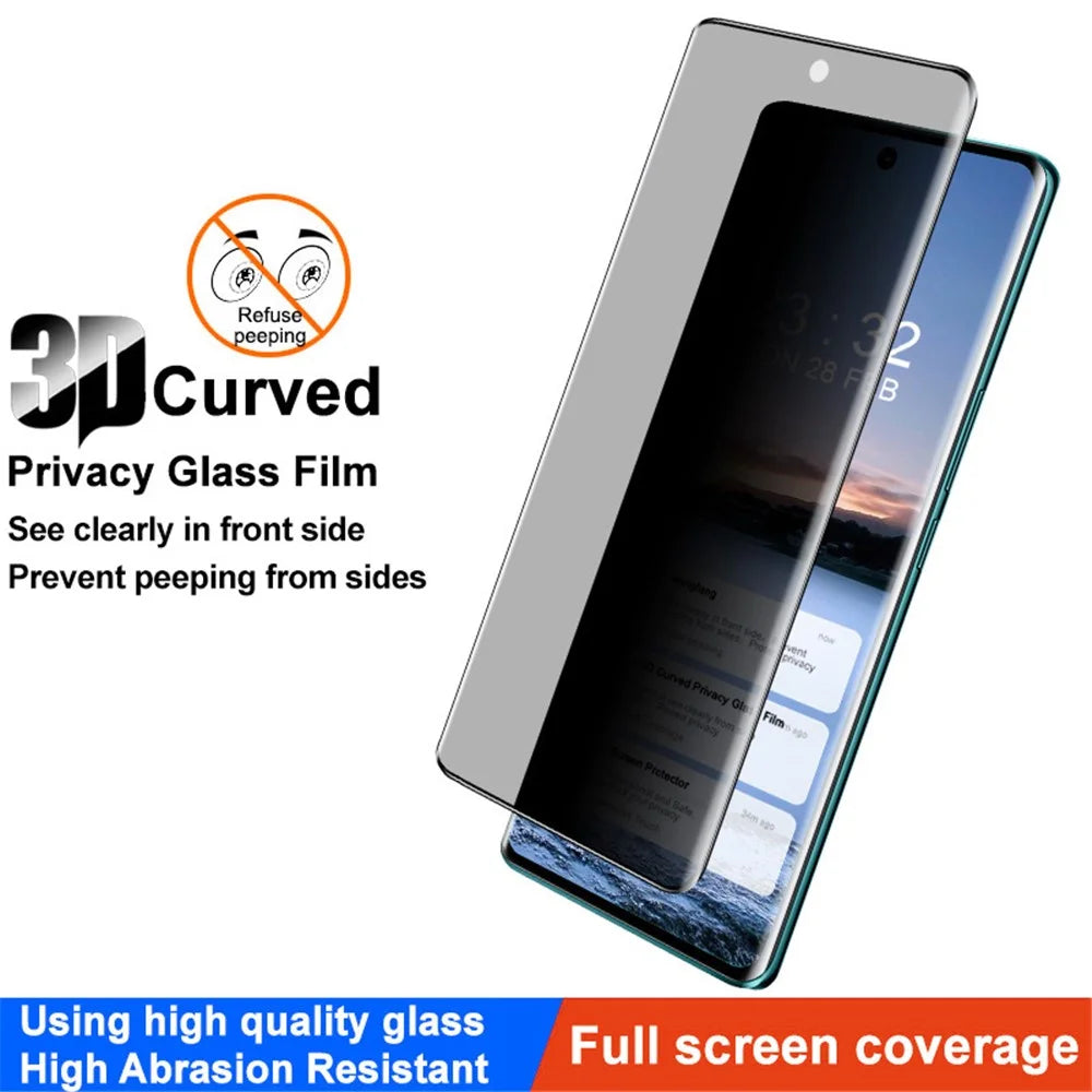 IMAK For vivo V30 5G / V30 Pro 5G Anti-Spy Privacy Screen Protector 3D Curved Tempered Glass Film - 2