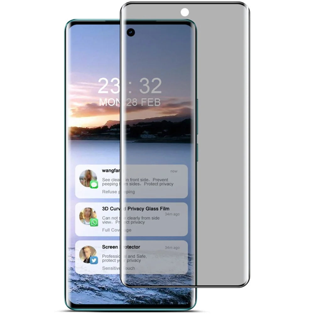 IMAK For vivo V30 5G / V30 Pro 5G Anti-Spy Privacy Screen Protector 3D Curved Tempered Glass Film - 5