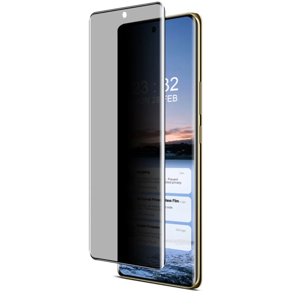 IMAK For Realme 12 Pro 5G / 12 Pro+ 5G Tempered Glass Screen Protector 3D Curved Anti-Peep Screen Film - 6