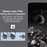 IMAK For Google Pixel 8 Metal+Tempered Glass Camera Lens Film Anti-scratch Lens Protector - Black - 5