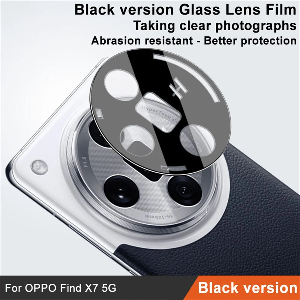 IMAK For Oppo Find X7 5G Tempered Glass Lens Film Ultra Clear Camera Lens Protector (Black Version) - 2