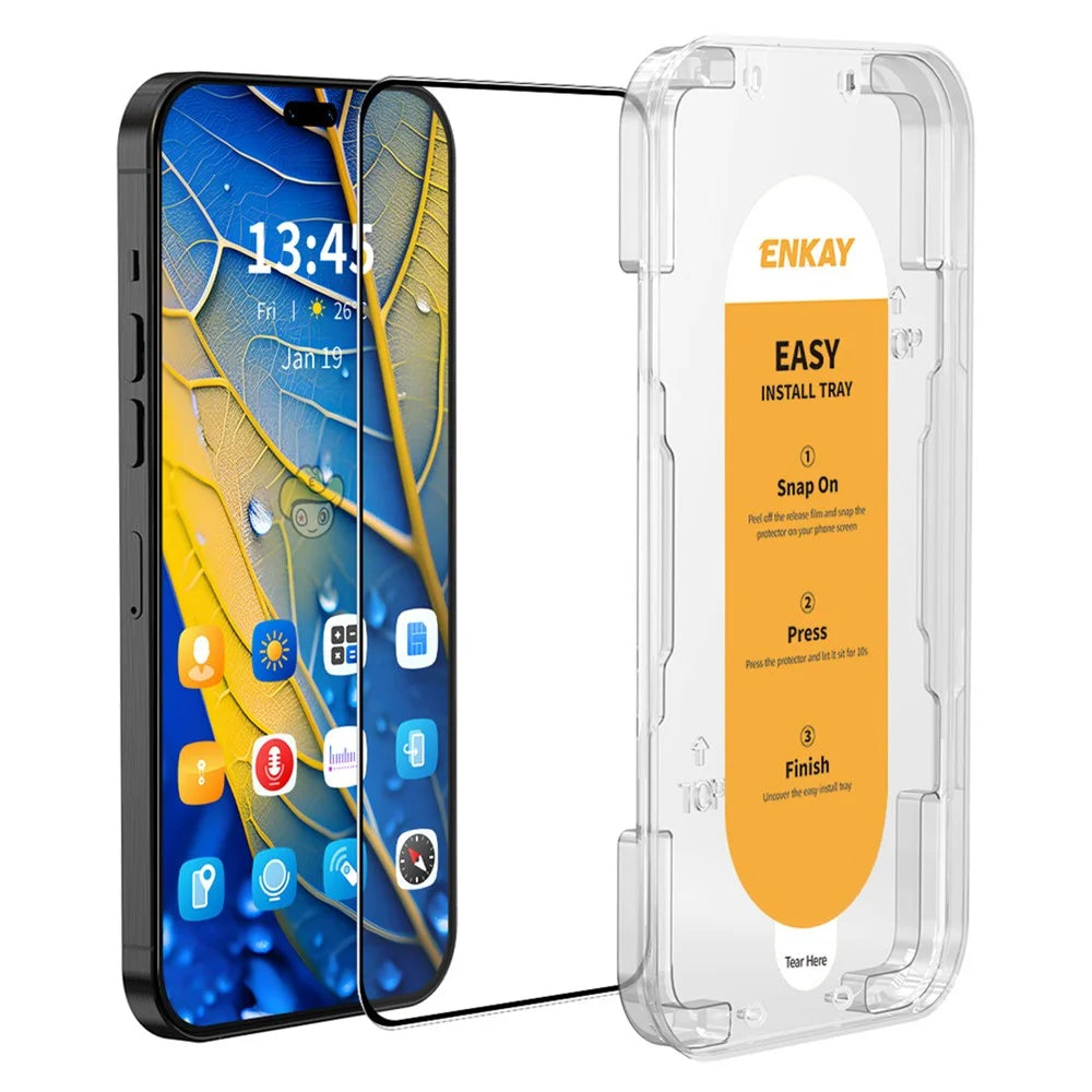 ENKAY HAT PRINCE For Honor X50i+ 5G Silk Printing Screen Protector Clear High Aluminium-silicon Glass Film - 1