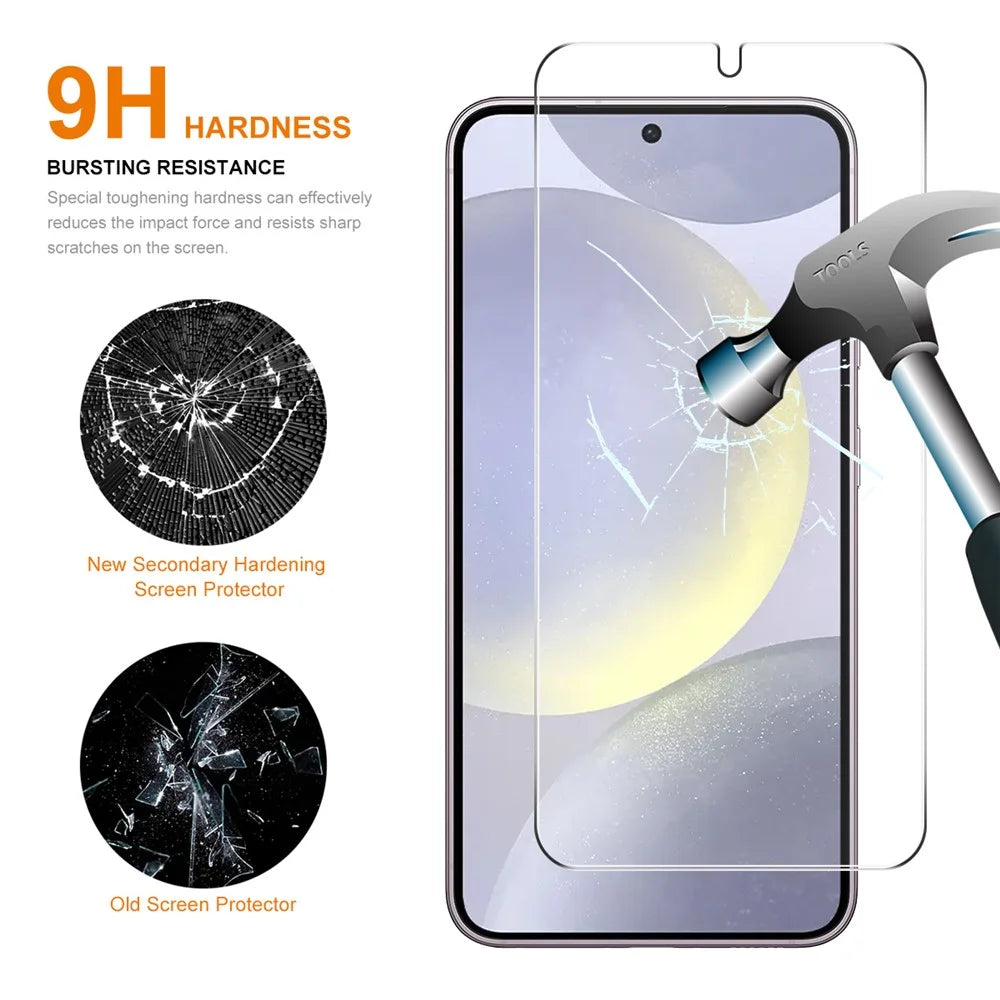 ENKAY HAT PRINCE For Samsung Galaxy S25 / S24 High Aluminium-Silicon Glass Screen Protector 0.18mm Ultra Thin - 3