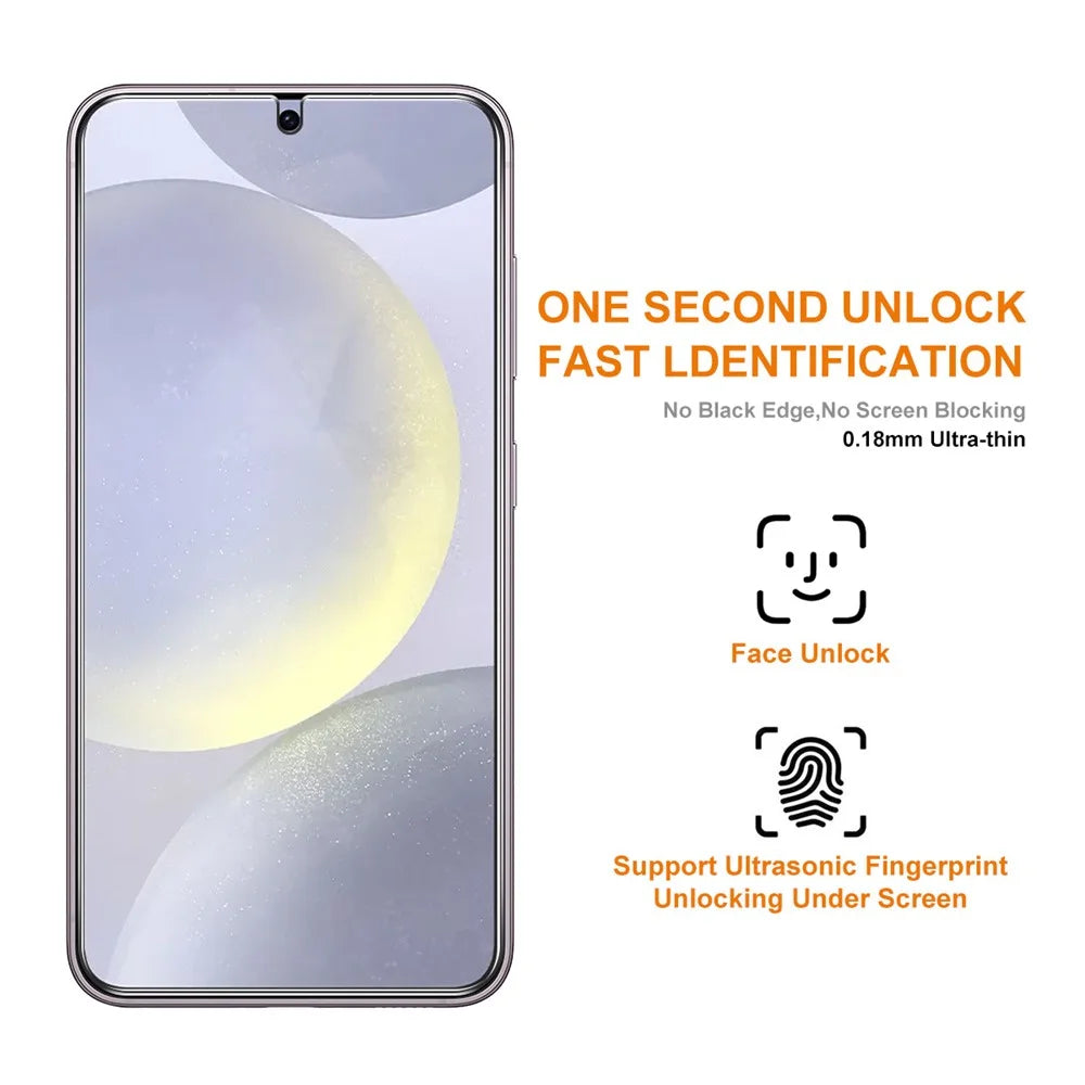 ENKAY HAT PRINCE For Samsung Galaxy S25 / S24 High Aluminium-Silicon Glass Screen Protector 0.18mm Ultra Thin - 5
