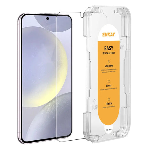 ENKAY HAT PRINCE For Samsung Galaxy S25+ / S24+ Screen Protector 0.18mm High Aluminium-Silicon Glass Film Fingerprint Unlock - 1