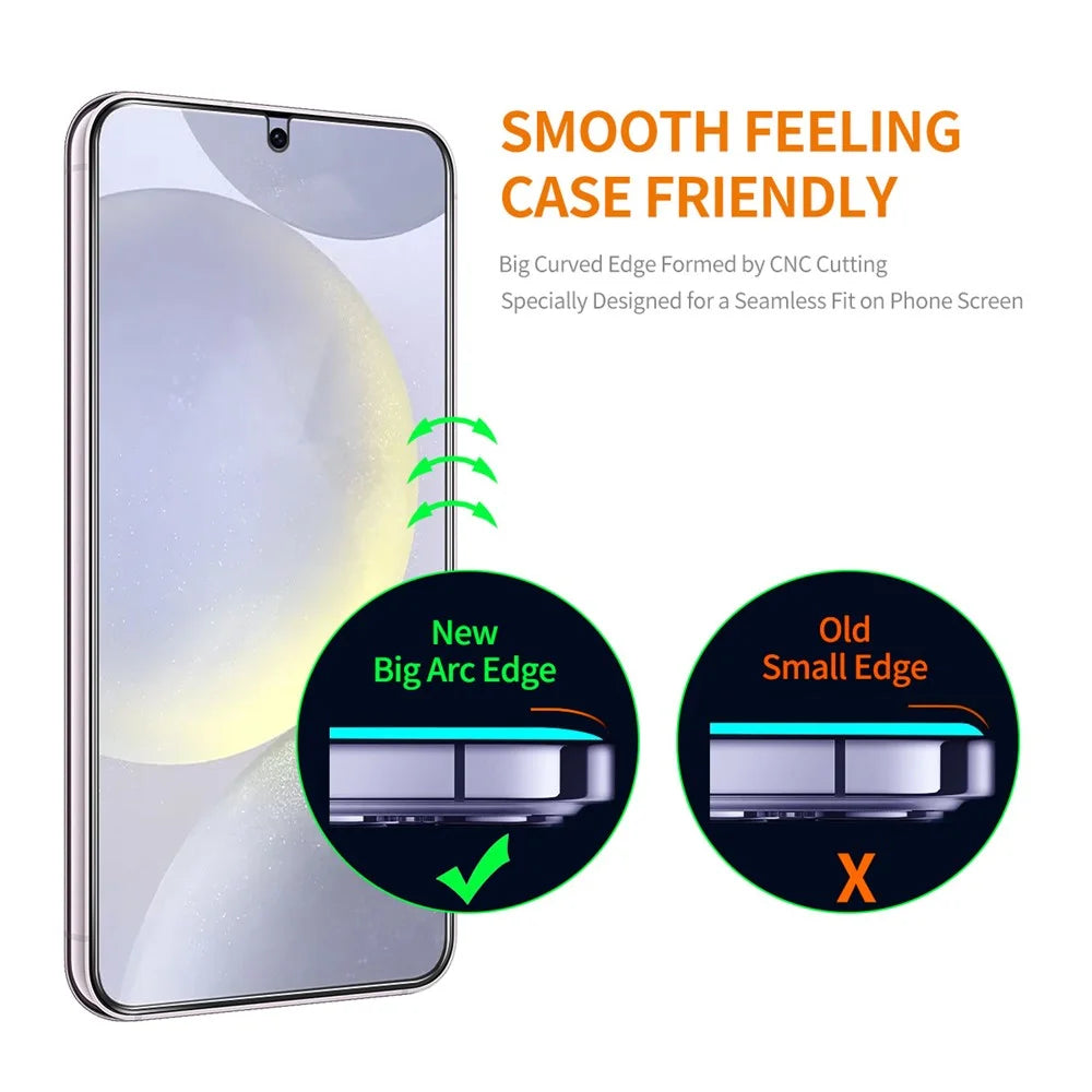 ENKAY HAT PRINCE For Samsung Galaxy S25+ / S24+ Screen Protector 0.18mm High Aluminium-Silicon Glass Film Fingerprint Unlock - 4
