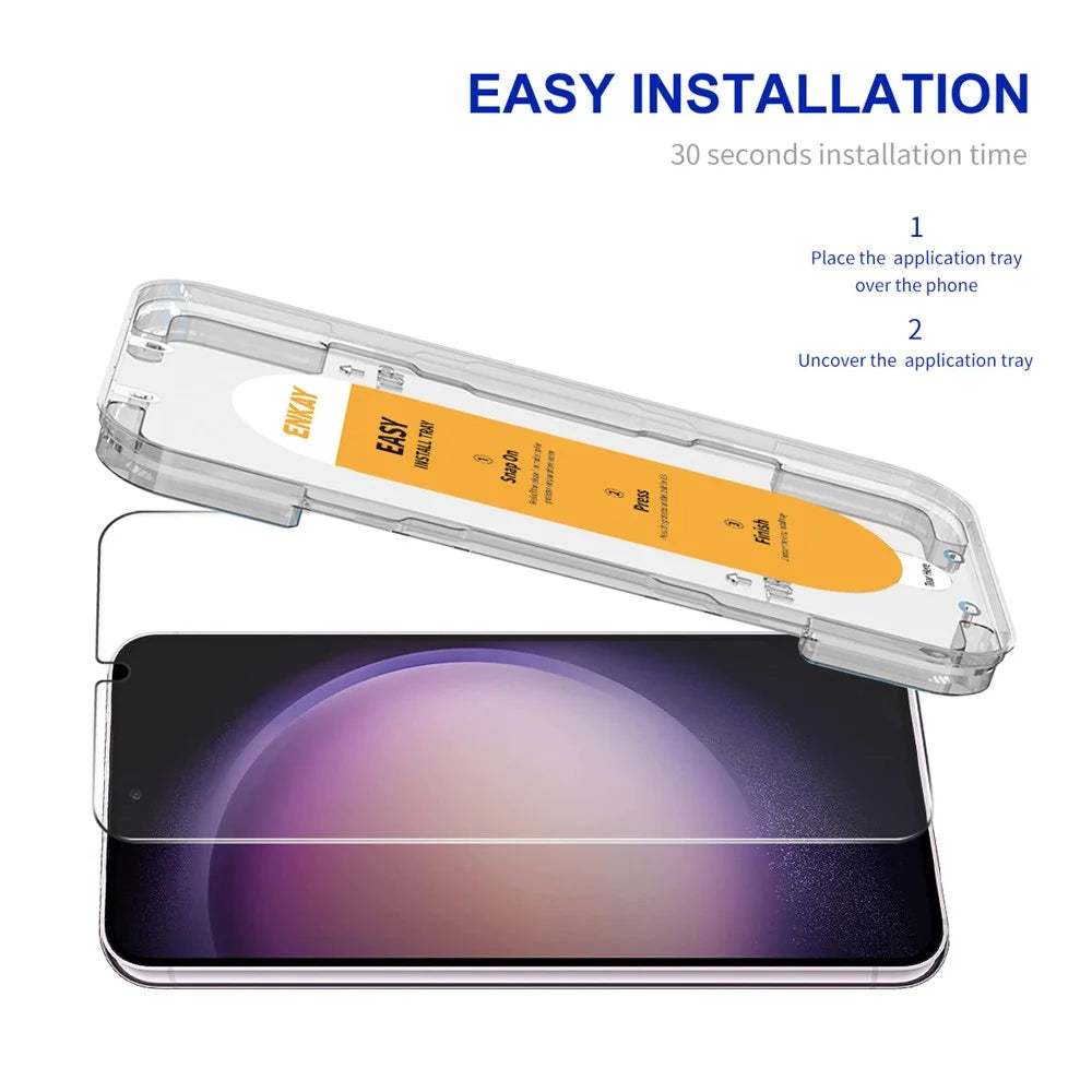 ENKAY HAT PRINCE For Samsung Galaxy S23+ / S22+ 5G Screen Protector High Aluminium-silicon Glass Film with Easy Installation Tool - 2