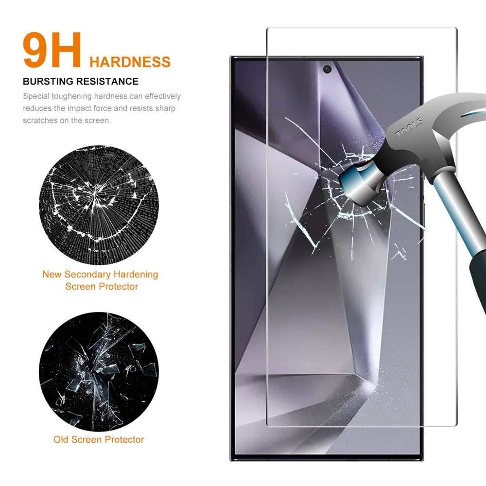 ENKAY HAT PRINCE For Samsung Galaxy S24 Ultra Screen Protector Fingerprint Unlock High Aluminium-silicon Glass Film - 3