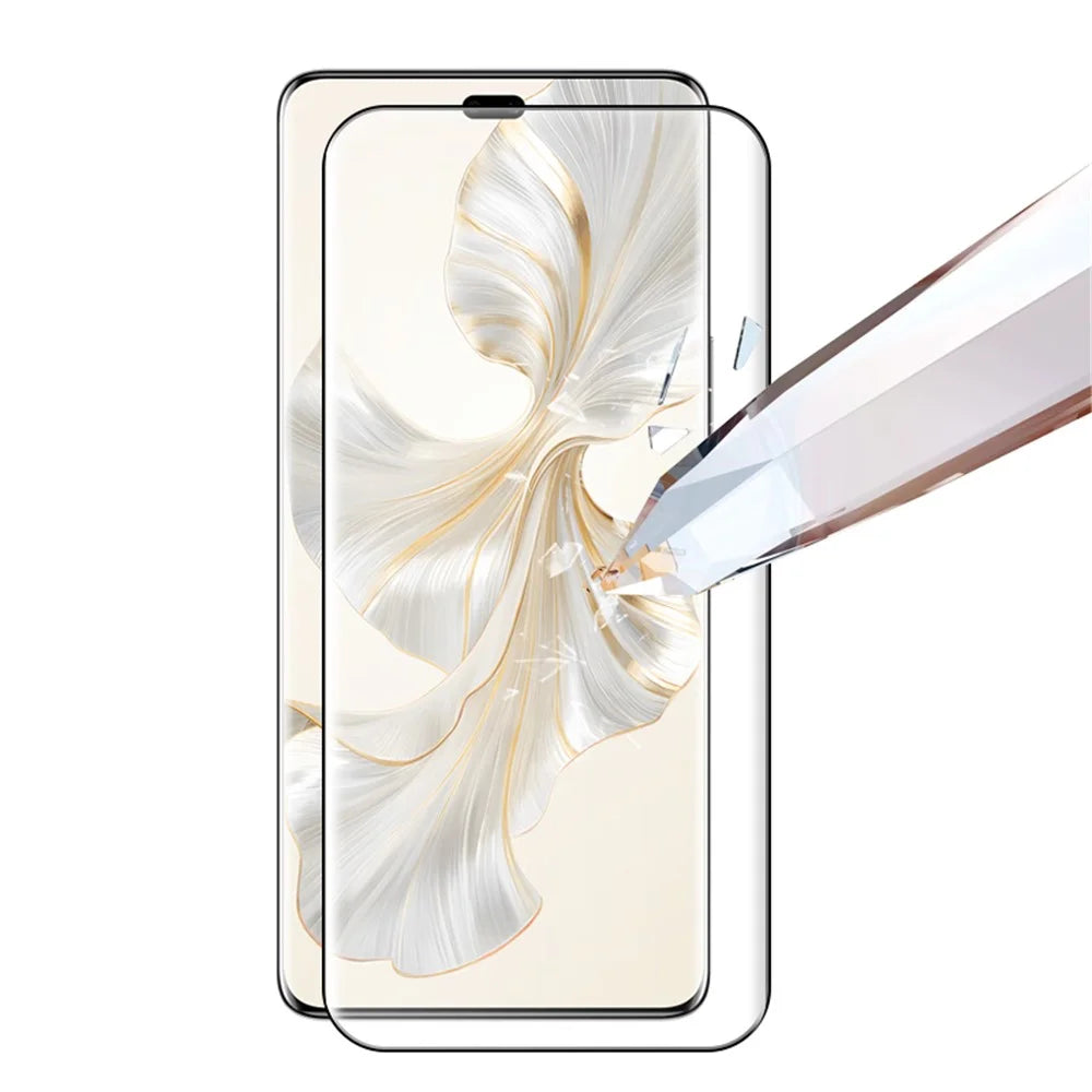 RURIHAI For Honor 100 Pro 5G Film HD Clear 3D Curved Screen Protector (Support Fingerprint Unlock) - 3