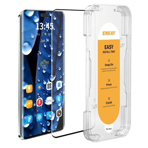 ENKAY HAT PRINCE For Honor 80 Pro 5G Screen Protector Full Coverage High Aluminum-Silicon Glass Film Support Fingerprint Unlock - 1