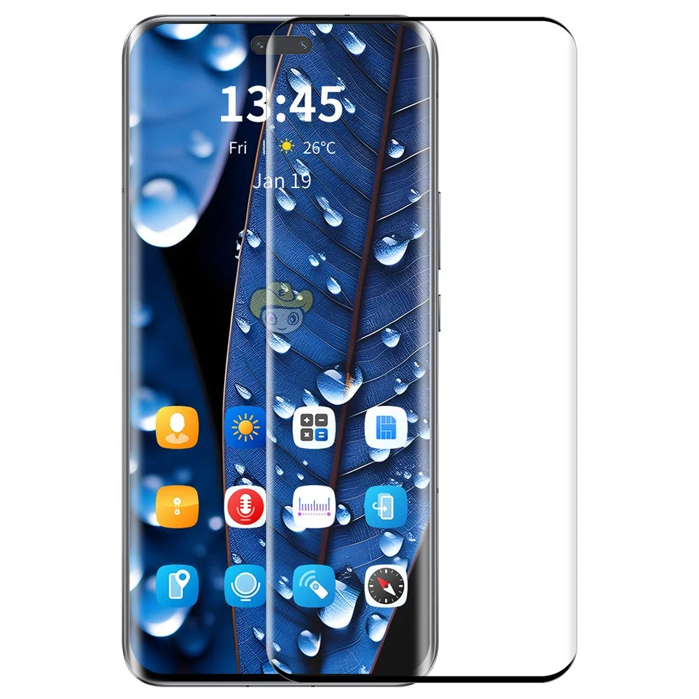 ENKAY HAT PRINCE For Honor 80 Pro 5G Screen Protector Full Coverage High Aluminum-Silicon Glass Film Support Fingerprint Unlock - 2