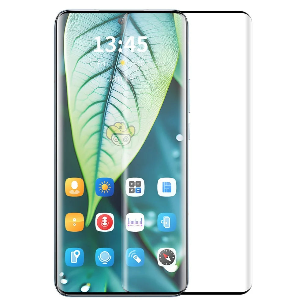ENKAY HAT PRINCE For Honor 80 5G Screen Protector High Aluminum-Silicon Glass Side Glue Film Support Fingerprint Unlock - 2