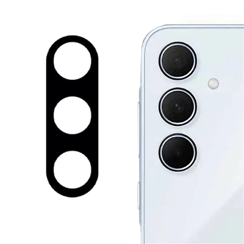 For Samsung Galaxy A33 5G Tempered Glass Lens Film Silk Printing Black Phone Camera Lens Protector - 1