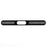 For iPhone 15 Bottom Speaker Mesh Decal Dustproof Aluminum Sticker - Black - 1