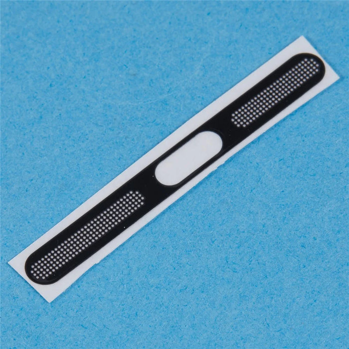 For iPhone 15 Bottom Speaker Mesh Decal Dustproof Aluminum Sticker - Black - 3