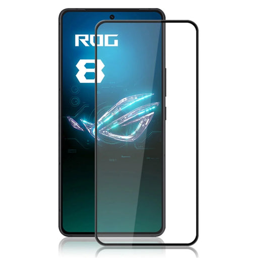 AMORUS For Asus ROG Phone 8 5G / 8 Pro 5G Tempered Glass Full Screen Protector Silk Printing, Black - 1